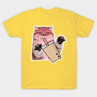 Cat boba chocolate T-Shirt